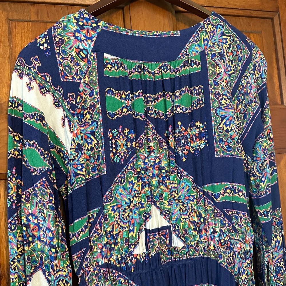 Anthropologie Maeve Monaco Dress in Blue Multicolor size M - Picture 8 of 10